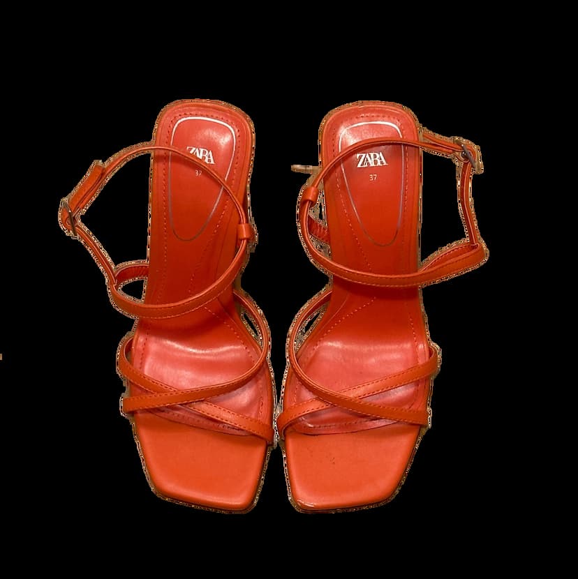 Zara Orange High Heels