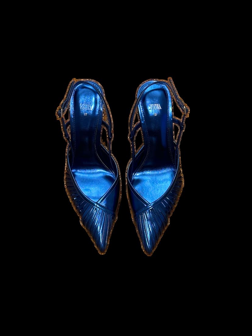 Zara Blue Heels