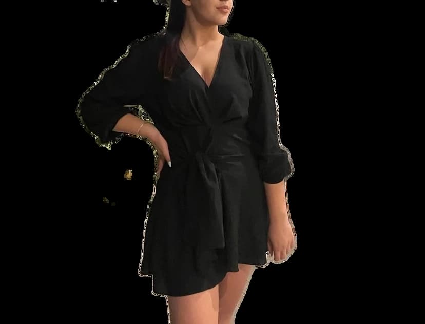 Zara short black dress
